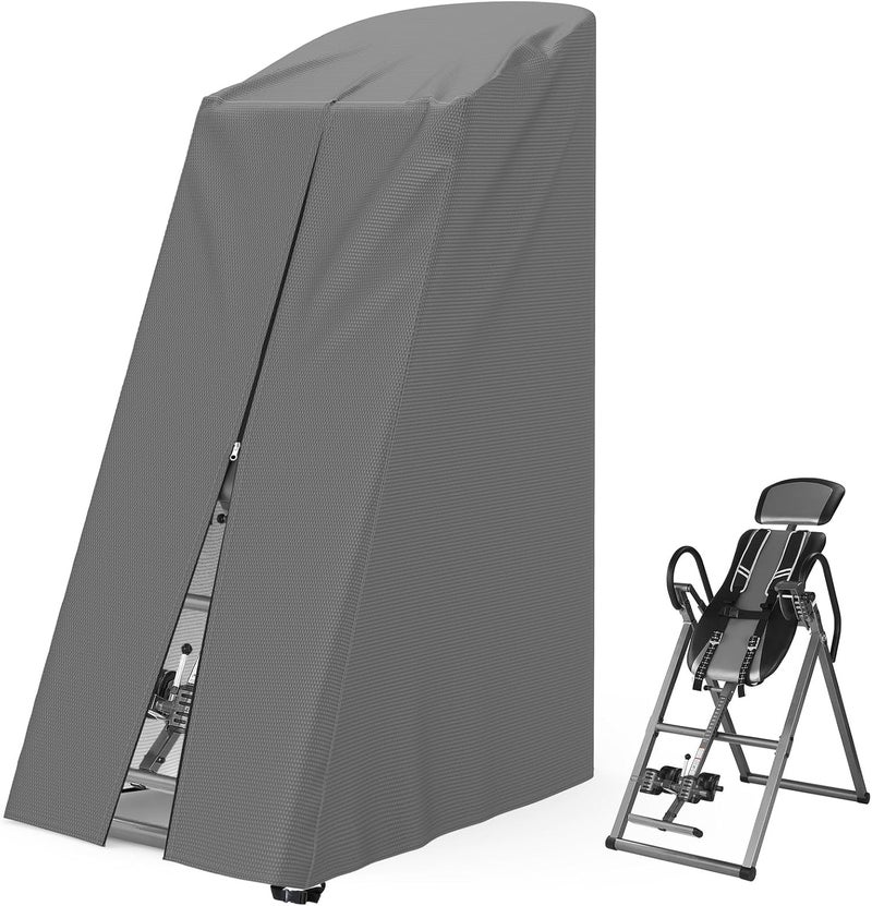 AKEfit Inversion Table Cover - Dustproof and Waterproof Inversion Equipment Protection Covers with Zipper,Fit Most Inverter Table-Indoor or Outdoor,28.3''L x 47''W x 63''H-Gray - Image 1